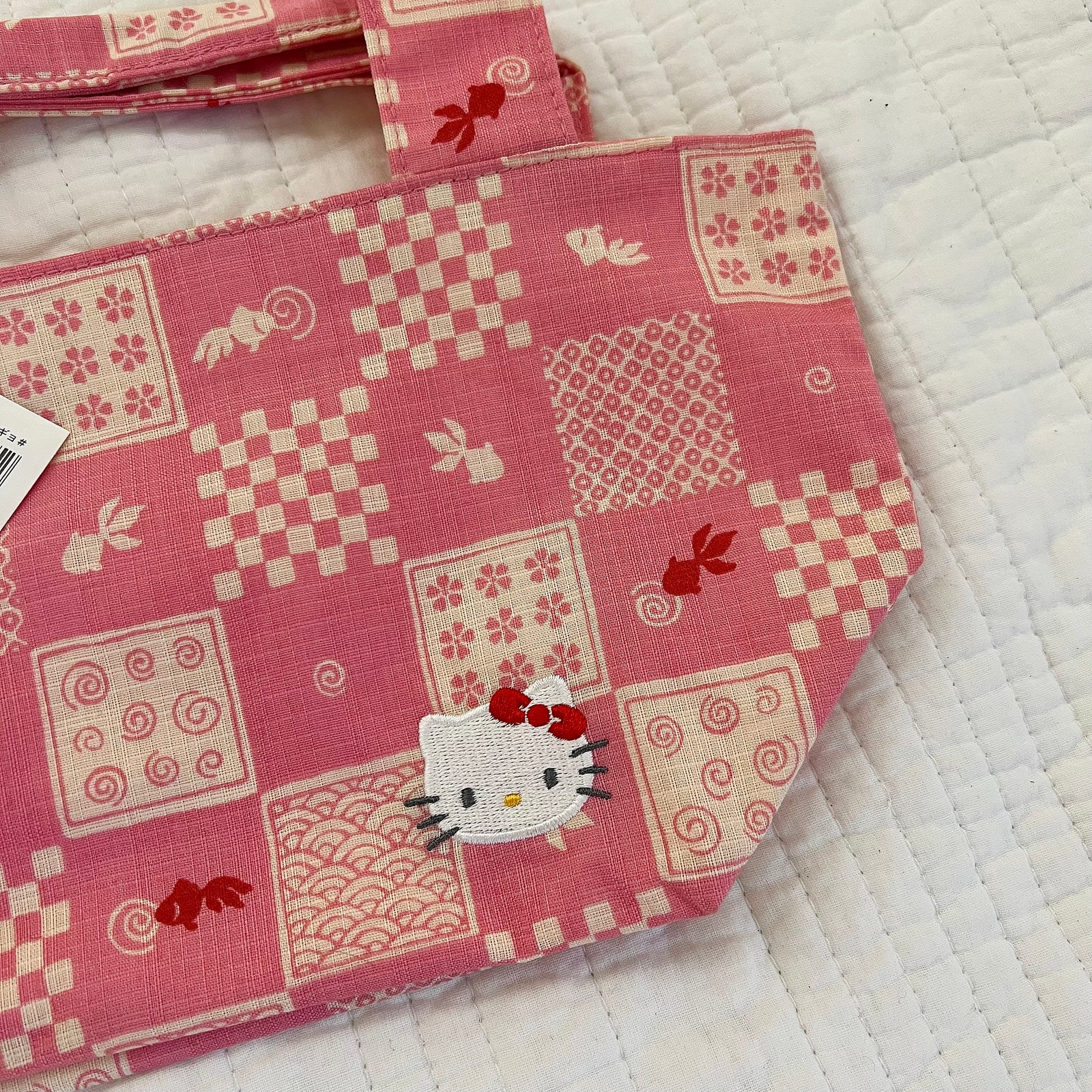 Vintage 2004 Hello Kitty Vivitix Kingyo Goldfish Pink Patchwork Purse Nwt Sanrio — image 2 of 7
